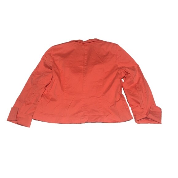 ✨️3 For $20✨️ blazer Womens 14 coral two button 3/4 sleeve Cottagecore Career - Picture 2 of 6